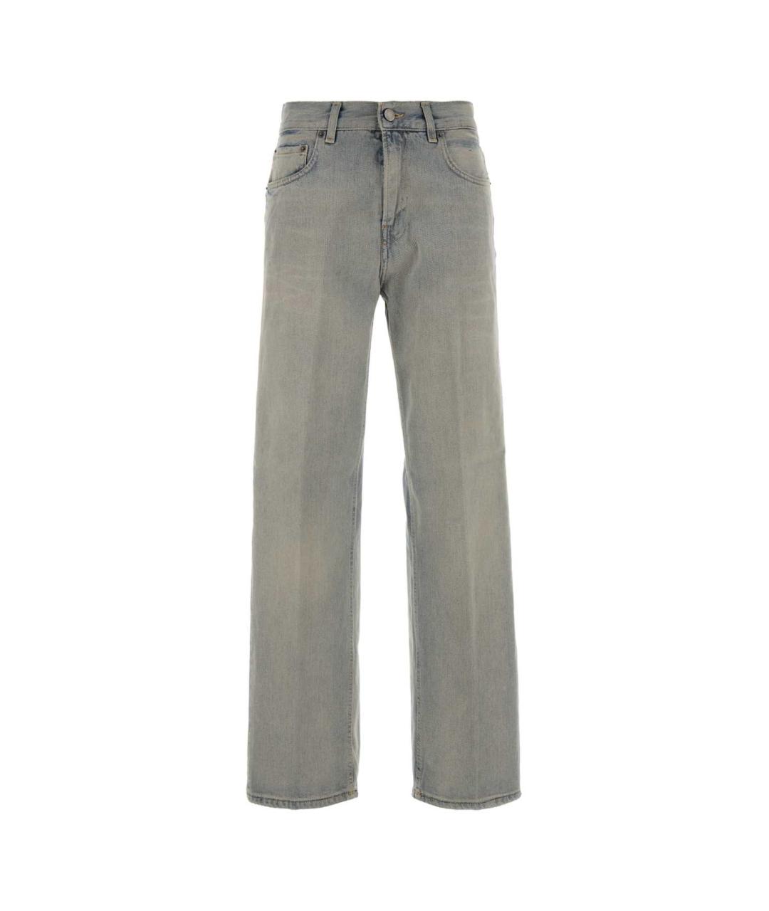 HAIKURE Голубые хлопковые прямые джинсы, фото 1