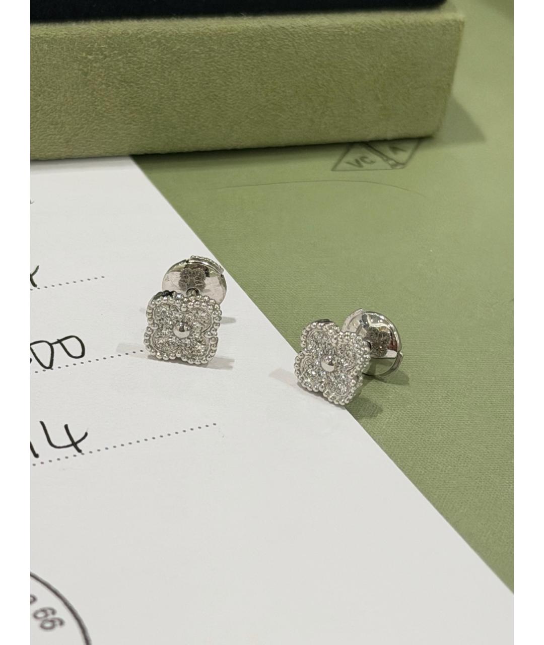 VAN CLEEF & ARPELS Серебряные серьги из белого золота, фото 7