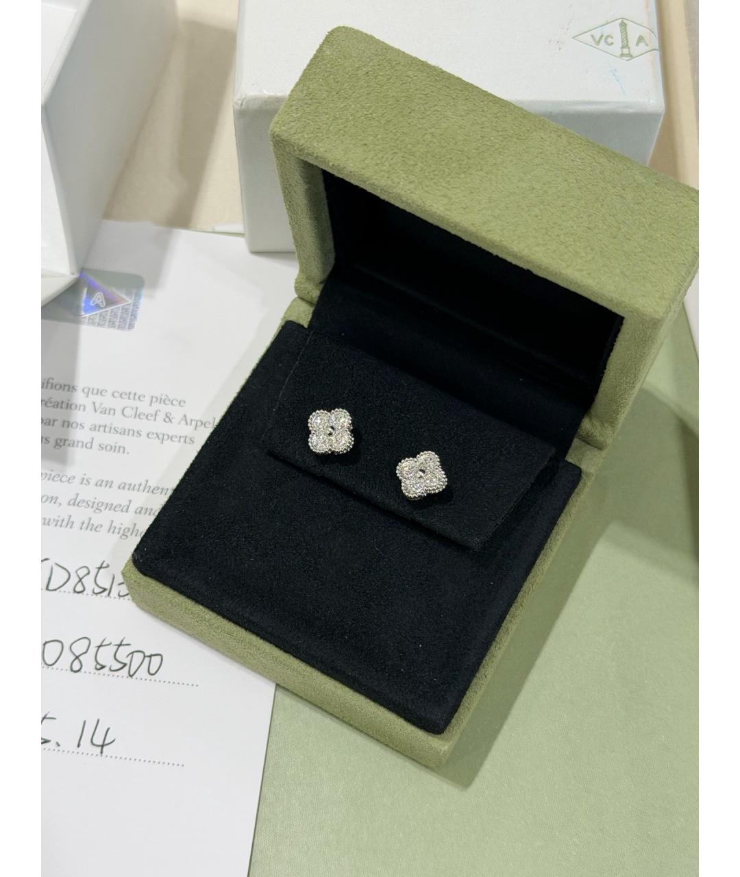 VAN CLEEF & ARPELS Серебряные серьги из белого золота, фото 5