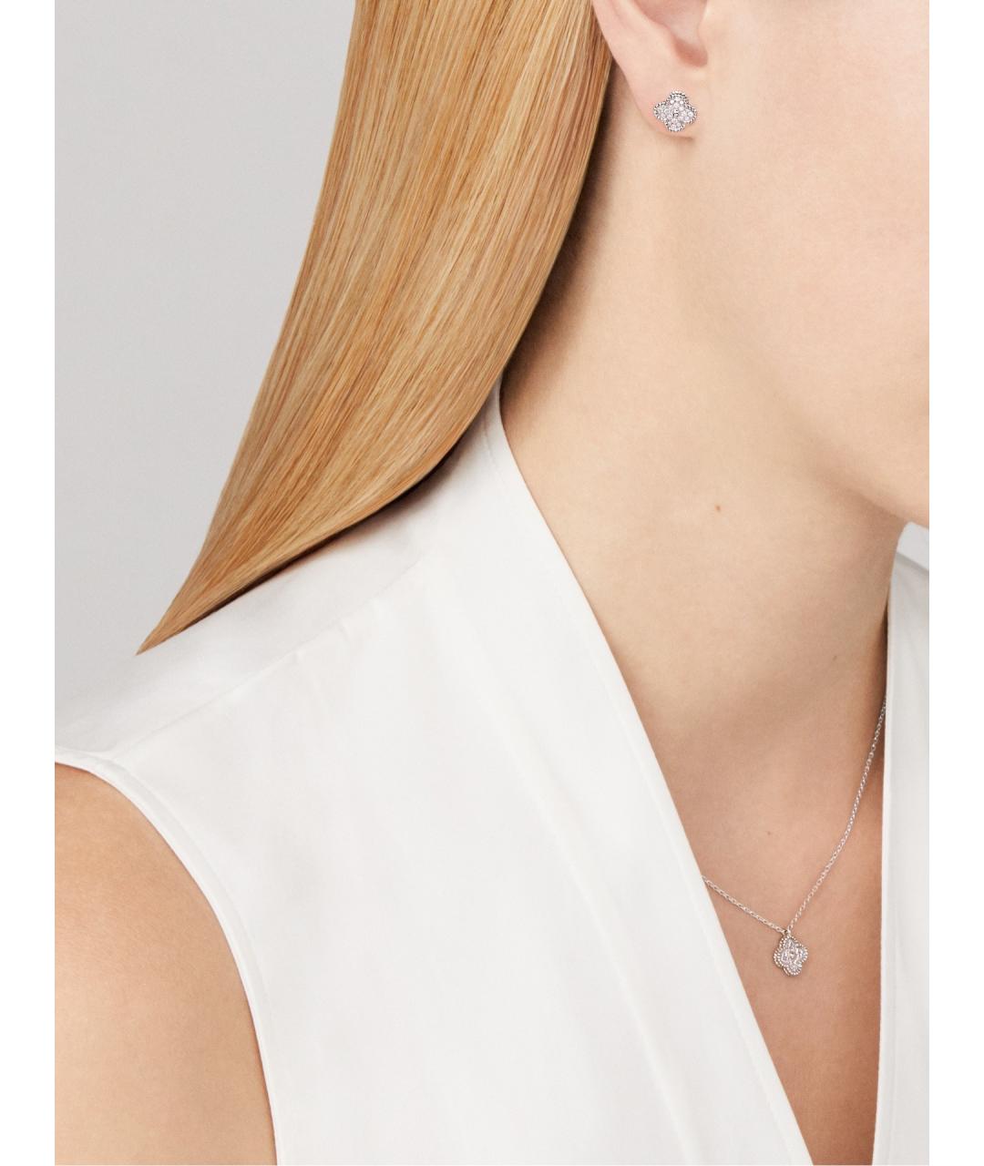 VAN CLEEF & ARPELS Серебряные серьги из белого золота, фото 6