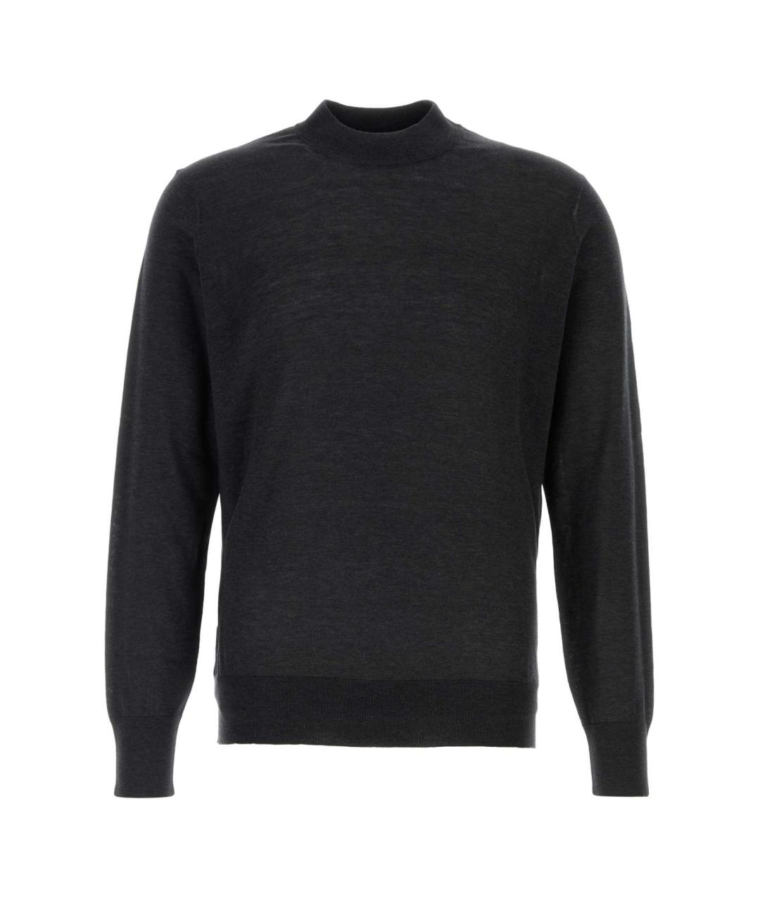 BRUNELLO CUCINELLI Черный хлопковый джемпер / свитер, фото 1