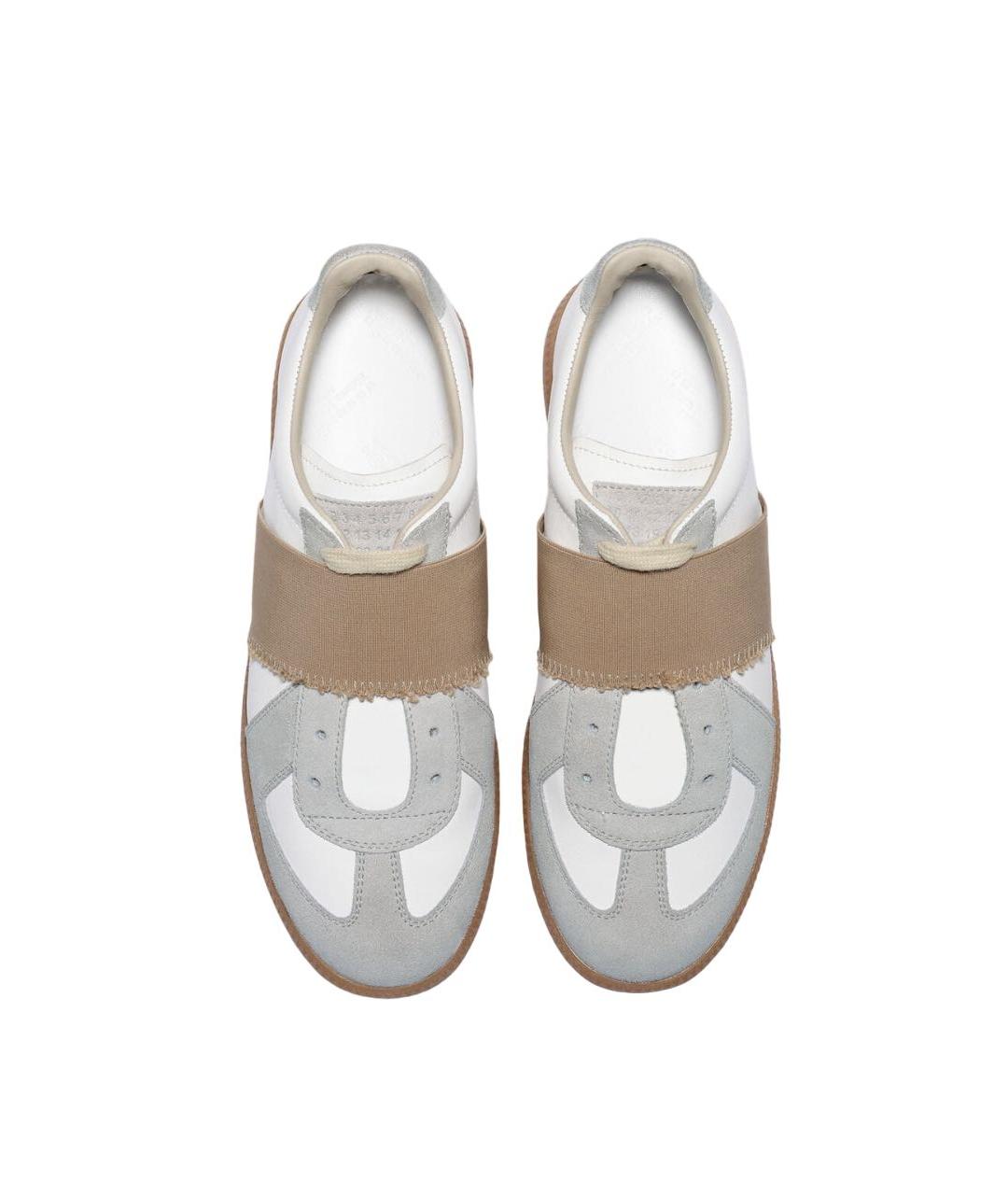 MAISON MARGIELA Белые кожаные кеды, фото 2