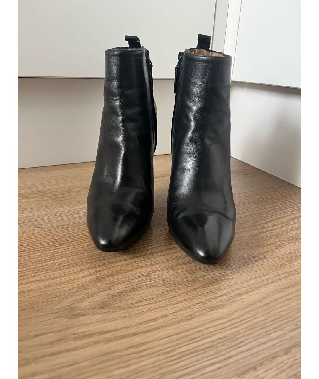 BALENCIAGA Черные кожаные ботильоны, фото 2