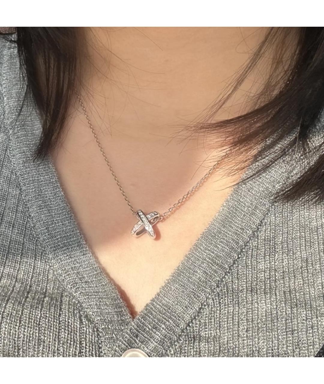 CHAUMET Серебряное колье из белого золота, фото 6