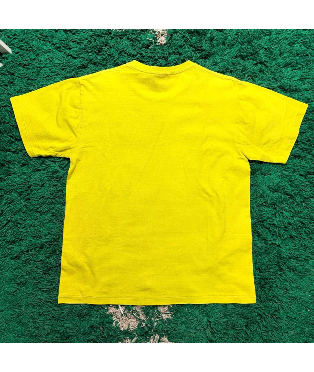 BAPE Желтая хлопковая футболка, фото 2