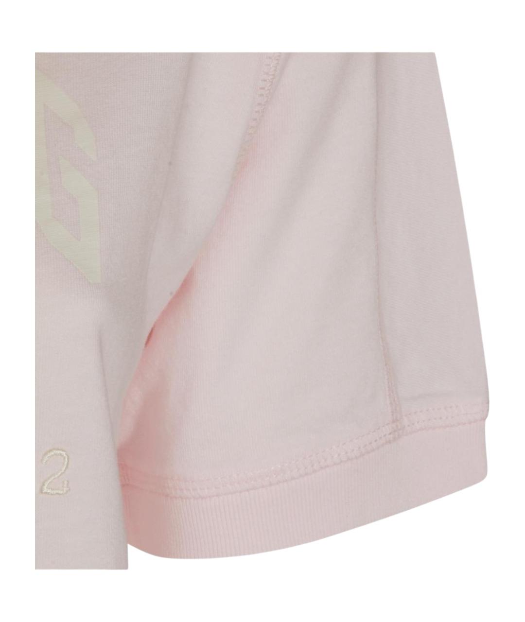 ANINE BING Розовая хлопковая футболка, фото 4