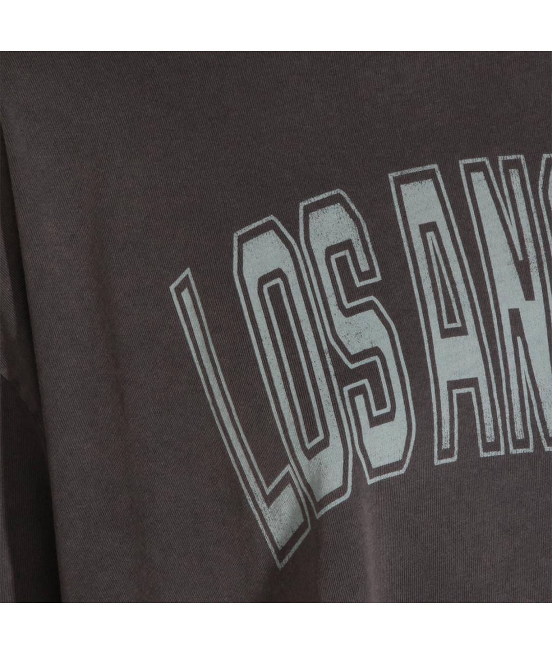 ANINE BING Черная хлопковая футболка, фото 3