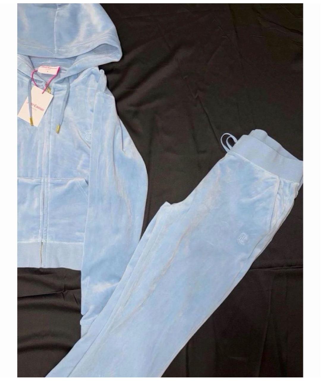 JUICY COUTURE Голубой полиэстеровый костюм с брюками, фото 5