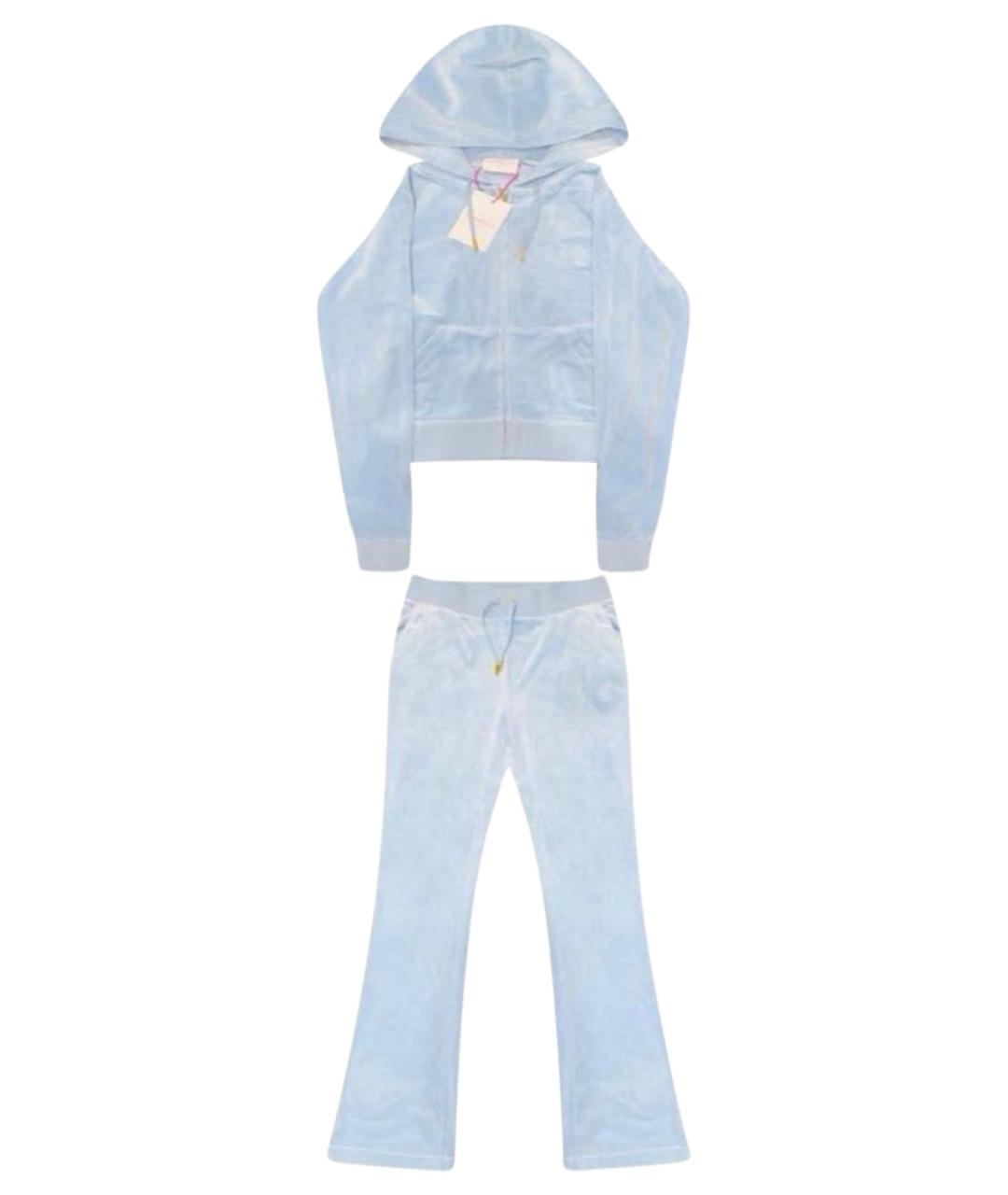 JUICY COUTURE Голубой полиэстеровый костюм с брюками, фото 1