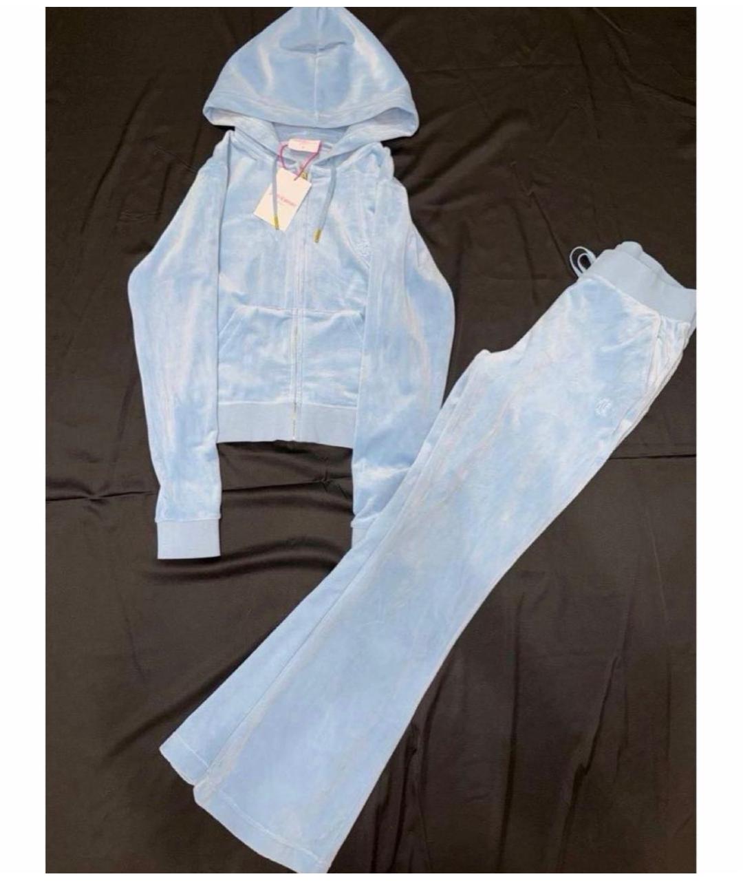 JUICY COUTURE Голубой полиэстеровый костюм с брюками, фото 4