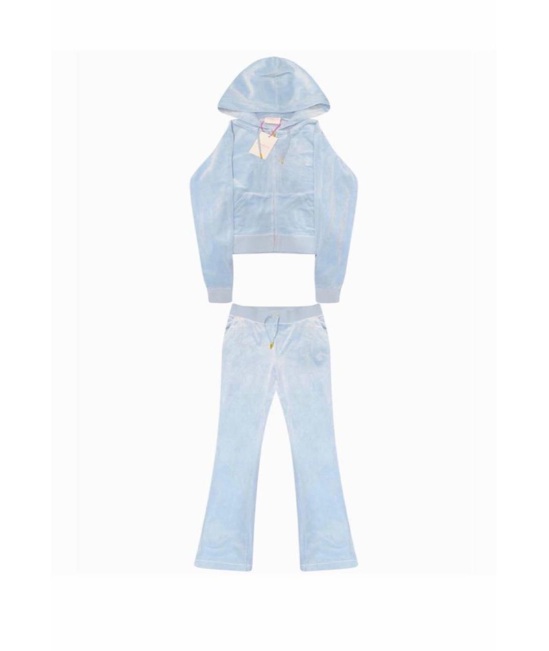 JUICY COUTURE Голубой полиэстеровый костюм с брюками, фото 9