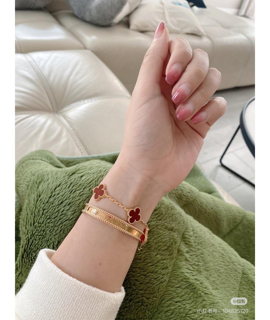 VAN CLEEF & ARPELS Золотой браслет из розового золота, фото 8