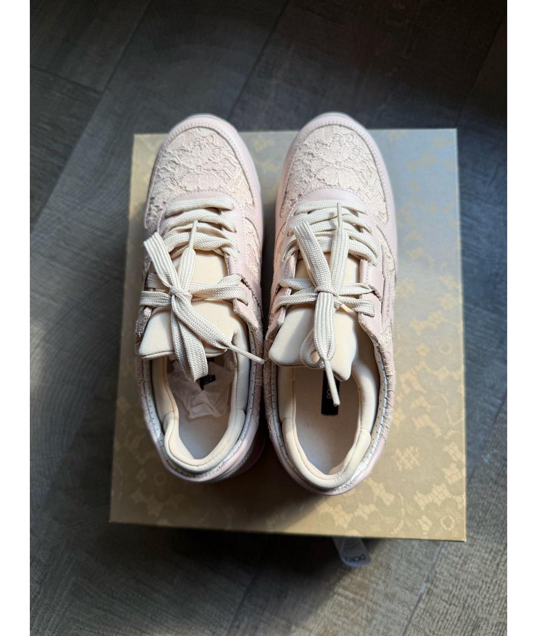 DOLCE&GABBANA Бежевые кроссовки, фото 3