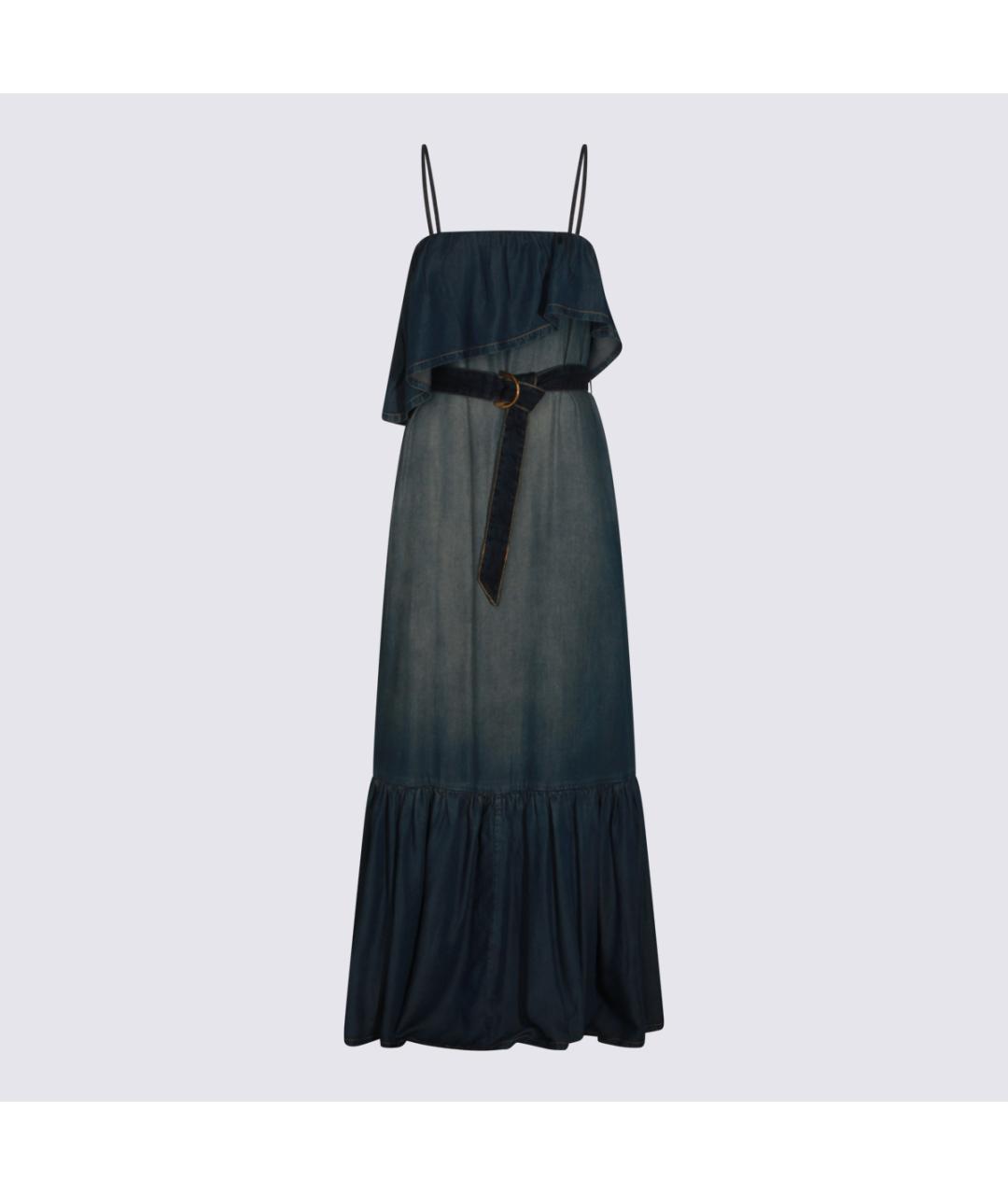 PINKO Синее повседневное платье, фото 5
