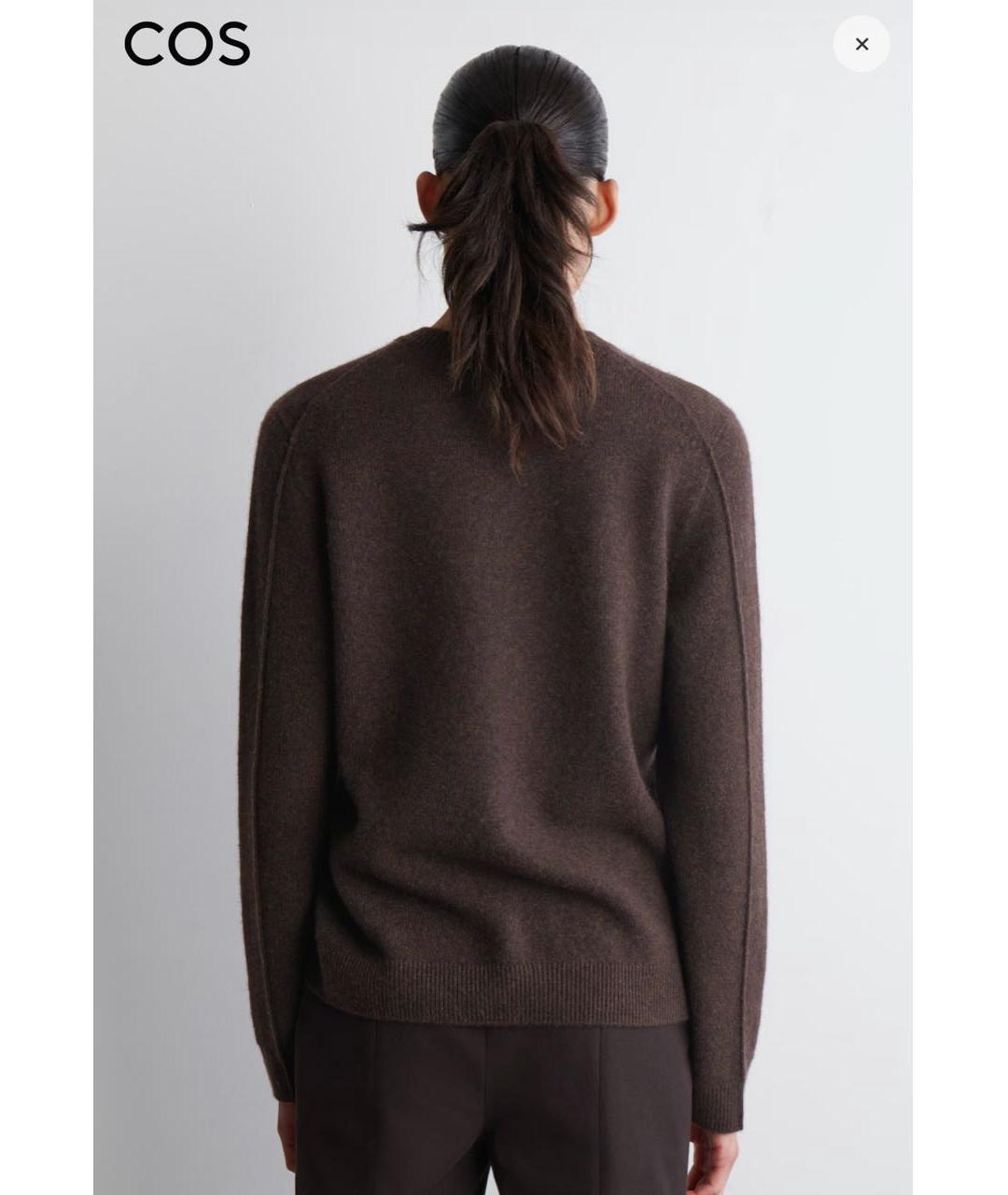 COS Коричневый кашемировый джемпер / свитер, фото 8