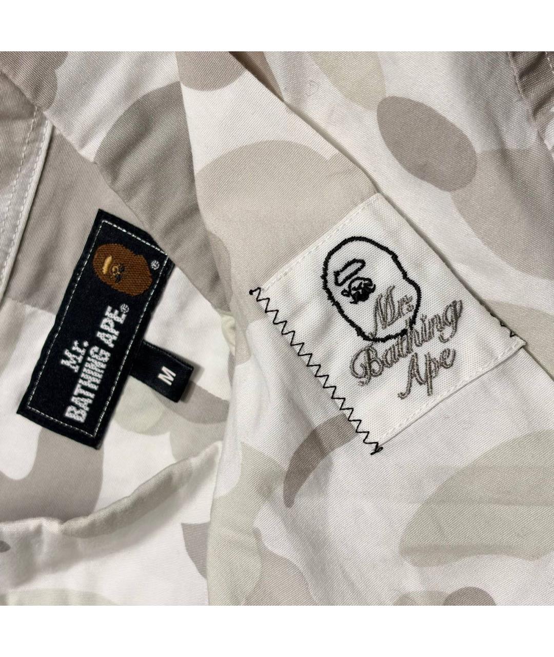 BAPE Белая хлопковая кэжуал рубашка, фото 3