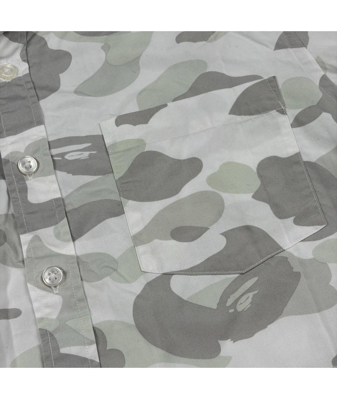 BAPE Белая хлопковая кэжуал рубашка, фото 4