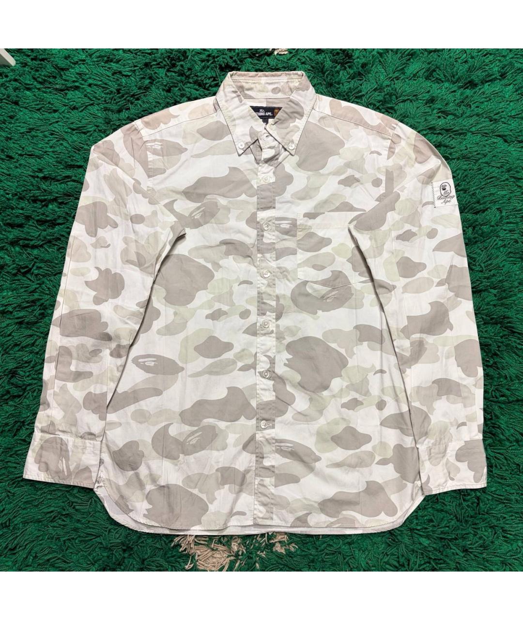 BAPE Белая хлопковая кэжуал рубашка, фото 5