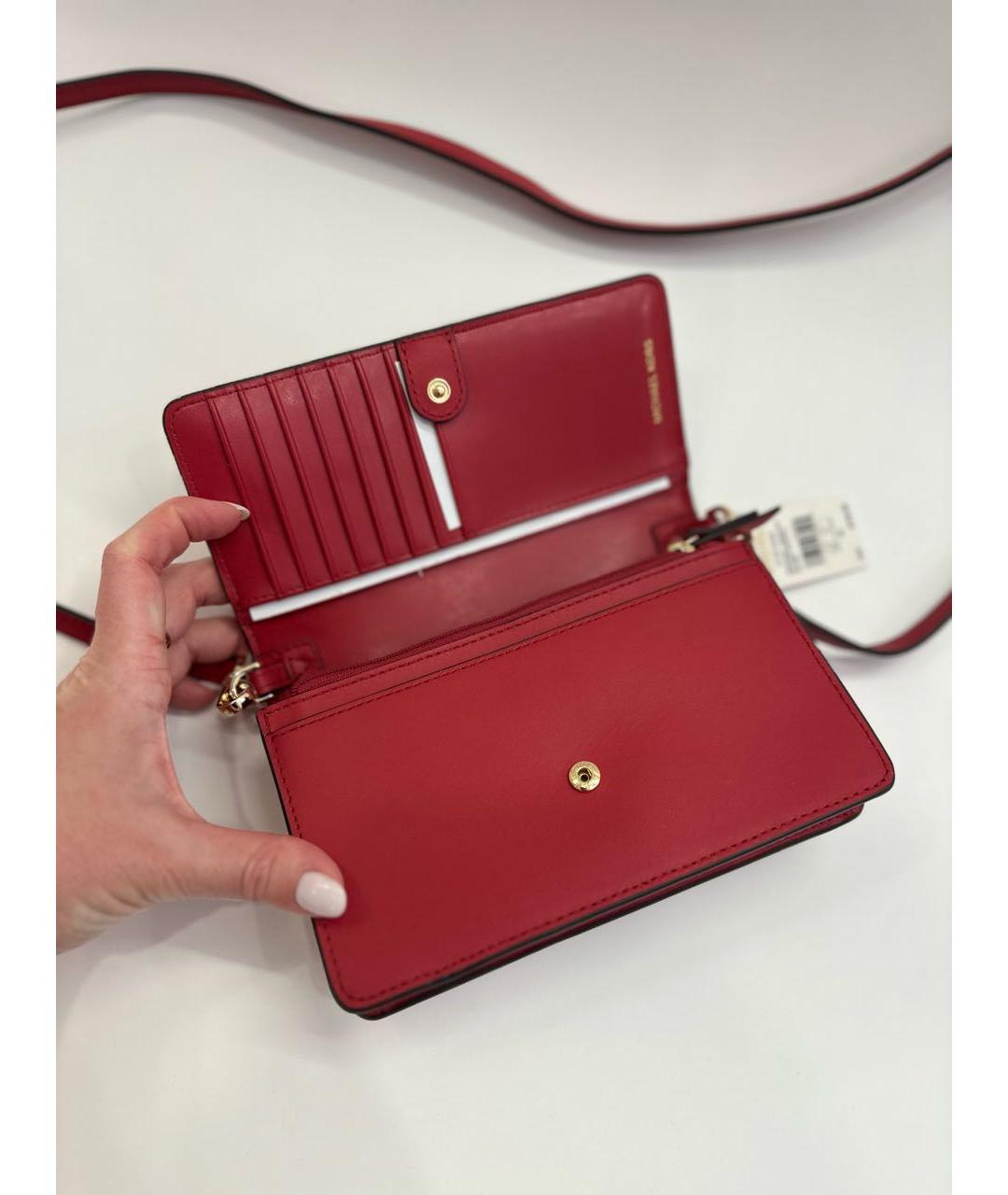 MICHAEL KORS Красная сумка через плечо, фото 5