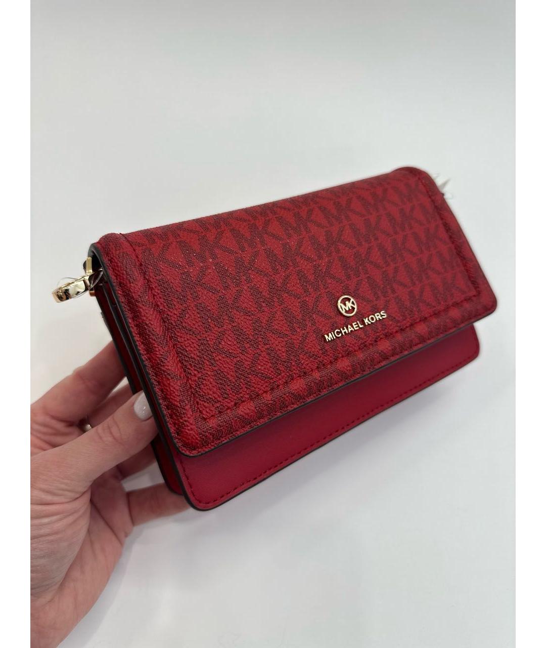 MICHAEL KORS Красная сумка через плечо, фото 7