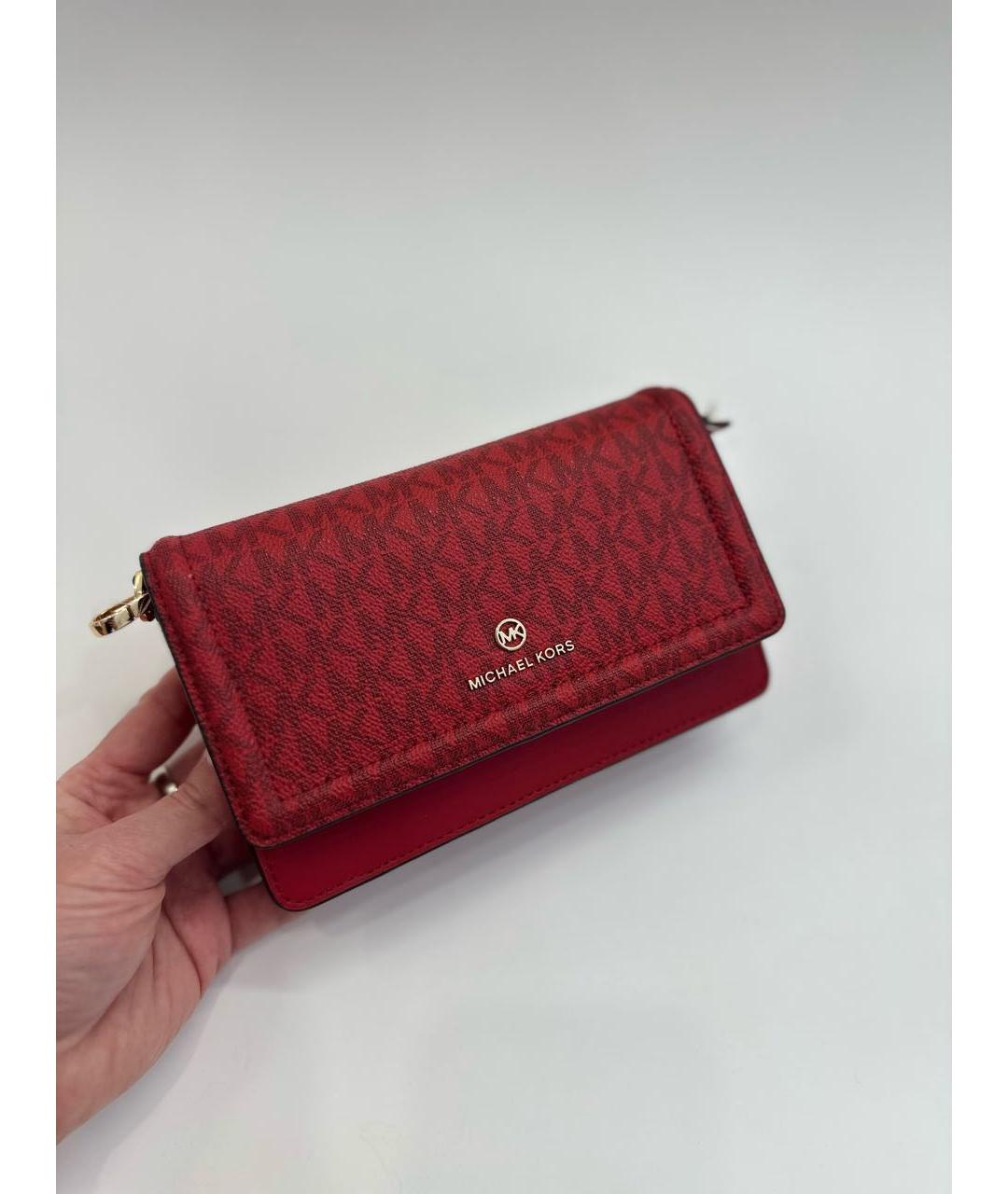 MICHAEL KORS Красная сумка через плечо, фото 4