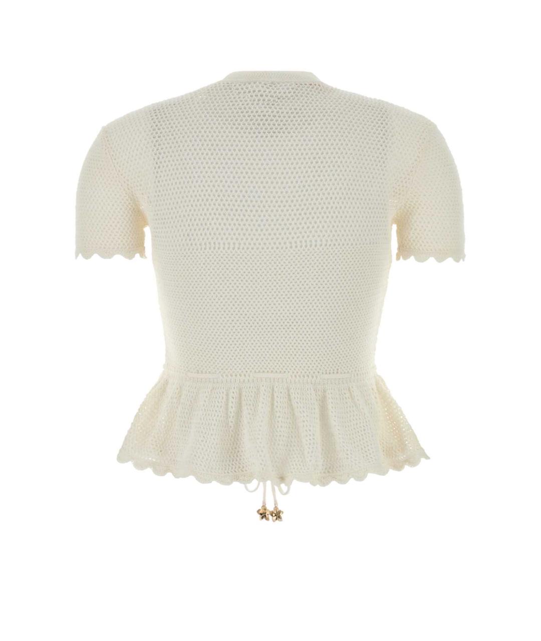 SELF-PORTRAIT Белая хлопковая футболка, фото 2