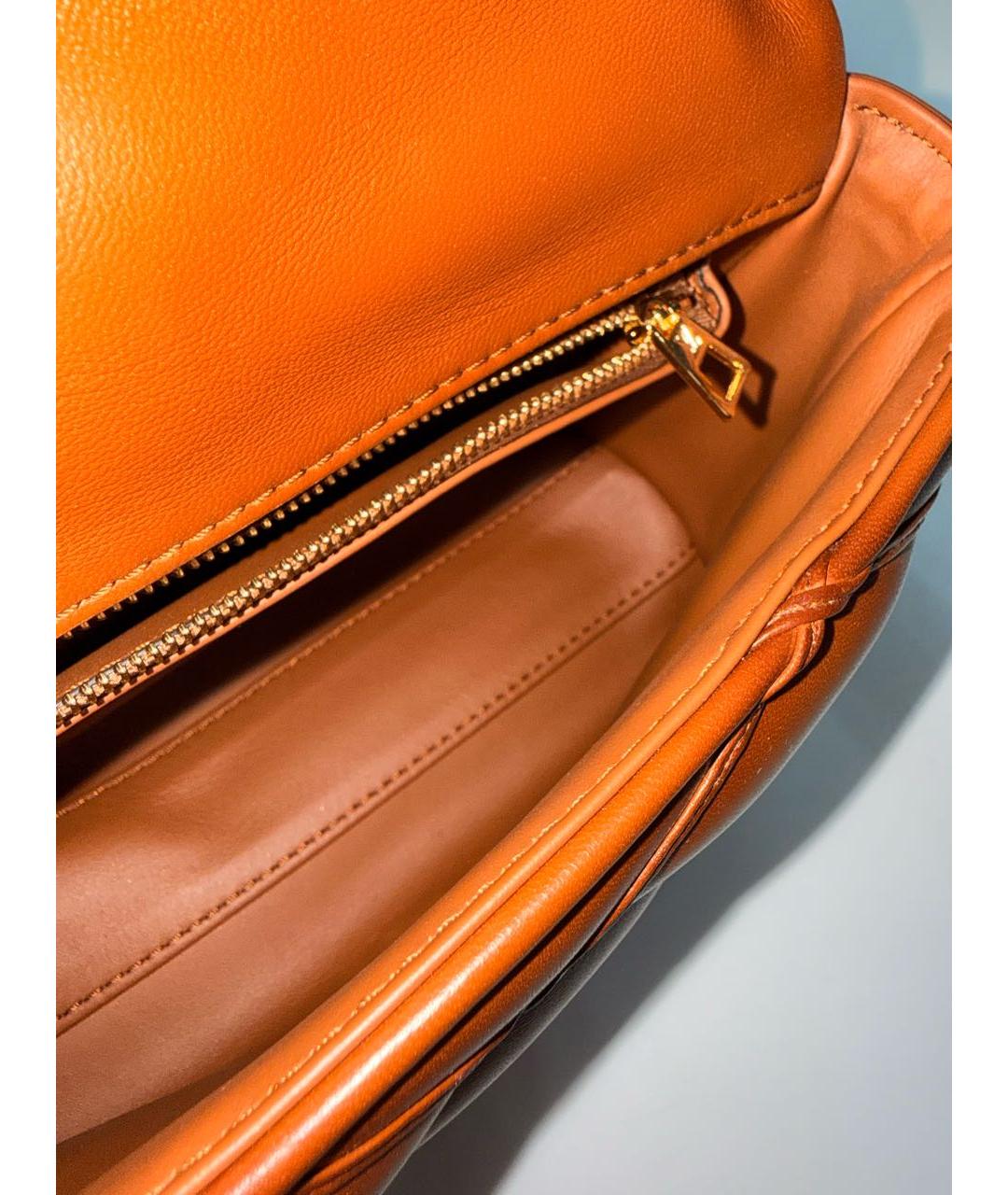 LOUIS VUITTON Коричневая кожаная сумка с короткими ручками, фото 4