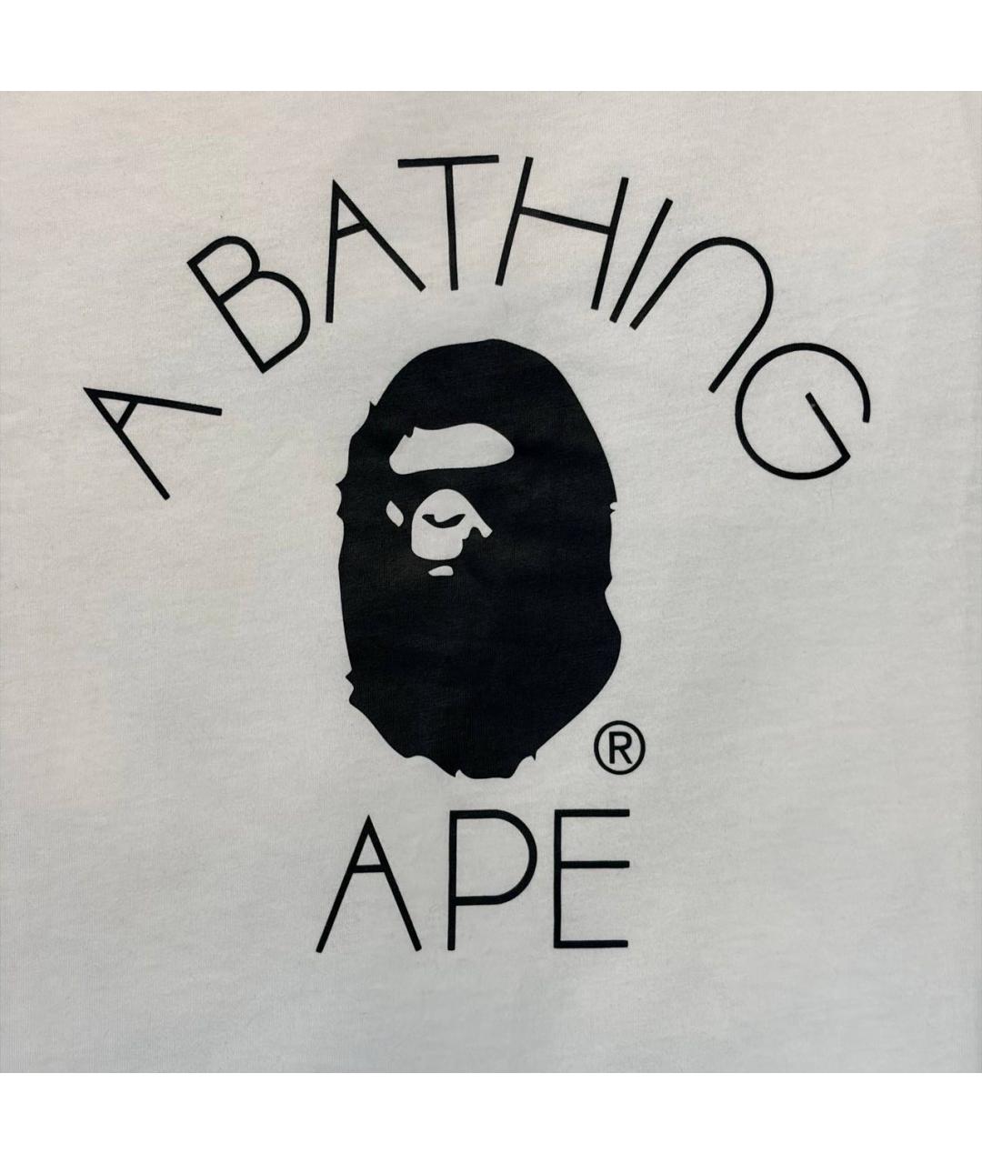 BAPE Белая хлопковая футболка, фото 3