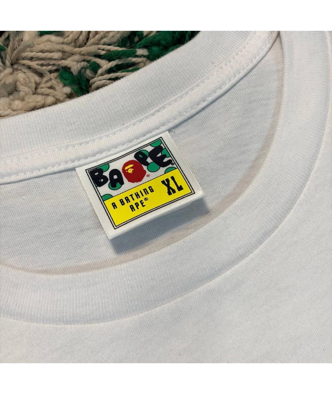 BAPE Белая хлопковая футболка, фото 4