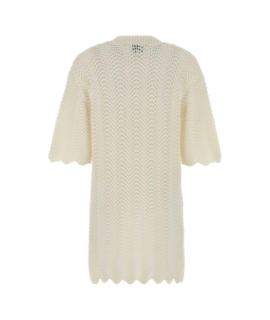 LOULOU STUDIO Бежевое хлопковое повседневное платье, фото 2