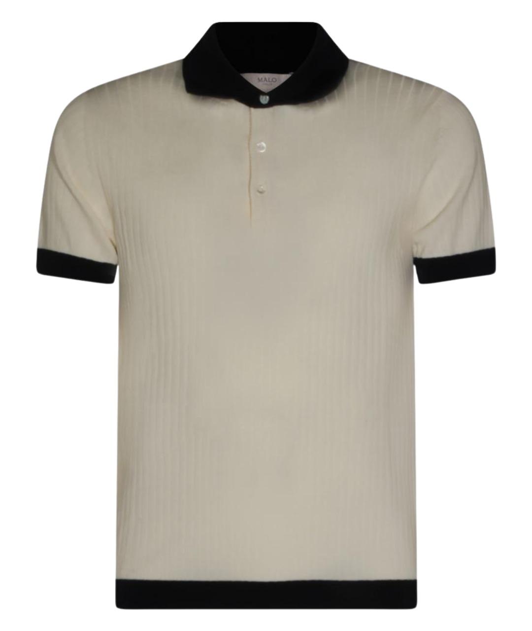 MALO Хлопковое поло с коротким рукавом, фото 1
