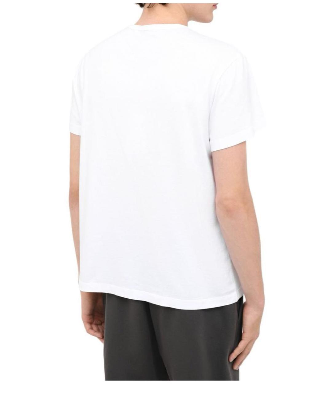 MAISON MARGIELA Белая хлопковая футболка, фото 3