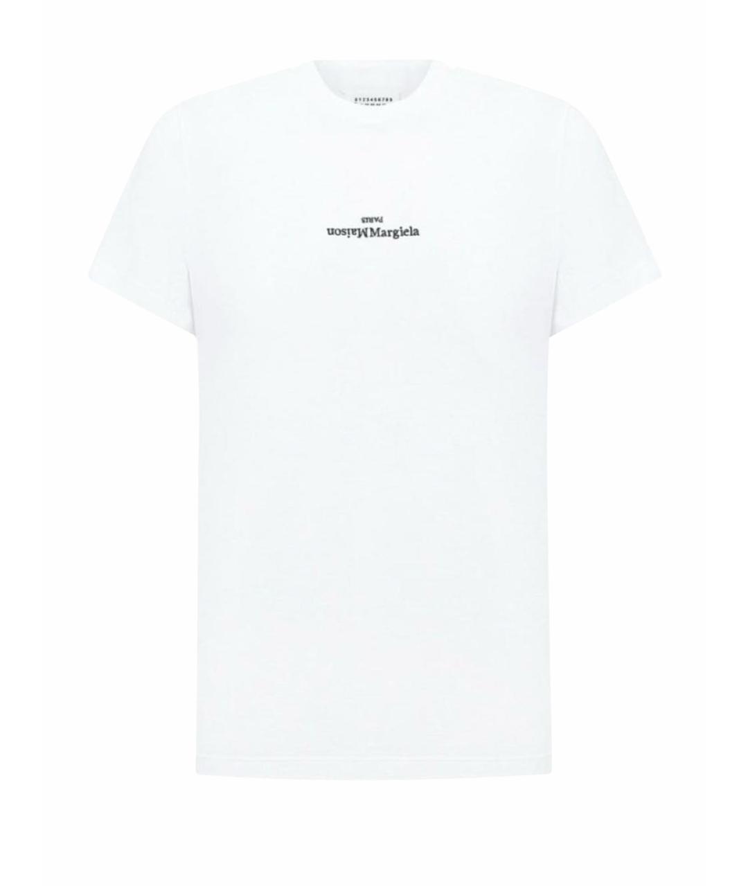 MAISON MARGIELA Белая хлопковая футболка, фото 1