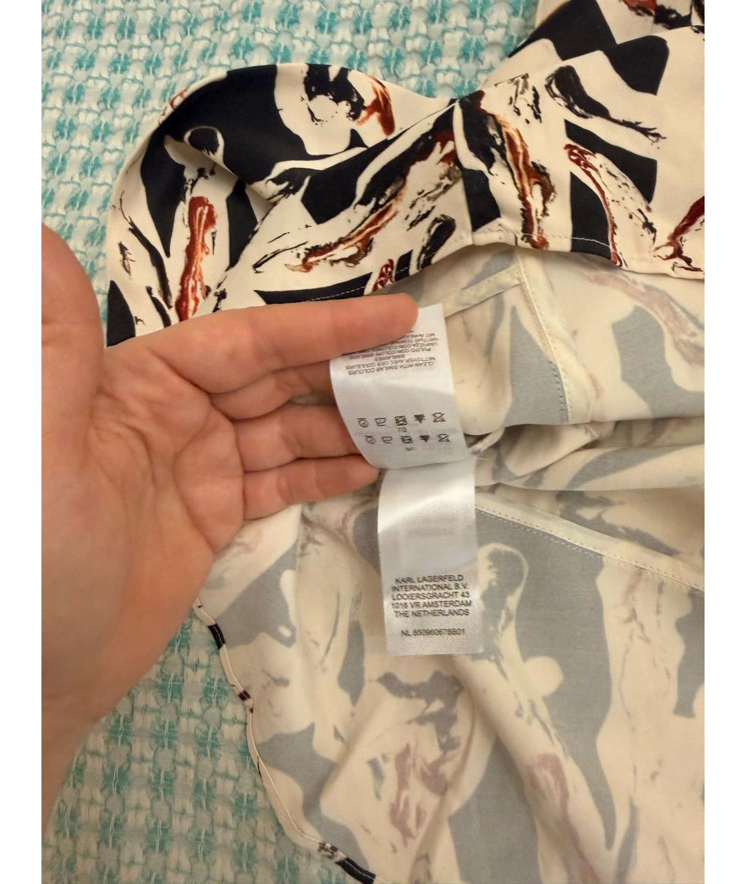 KARL LAGERFELD Мульти вискозная блузы, фото 4