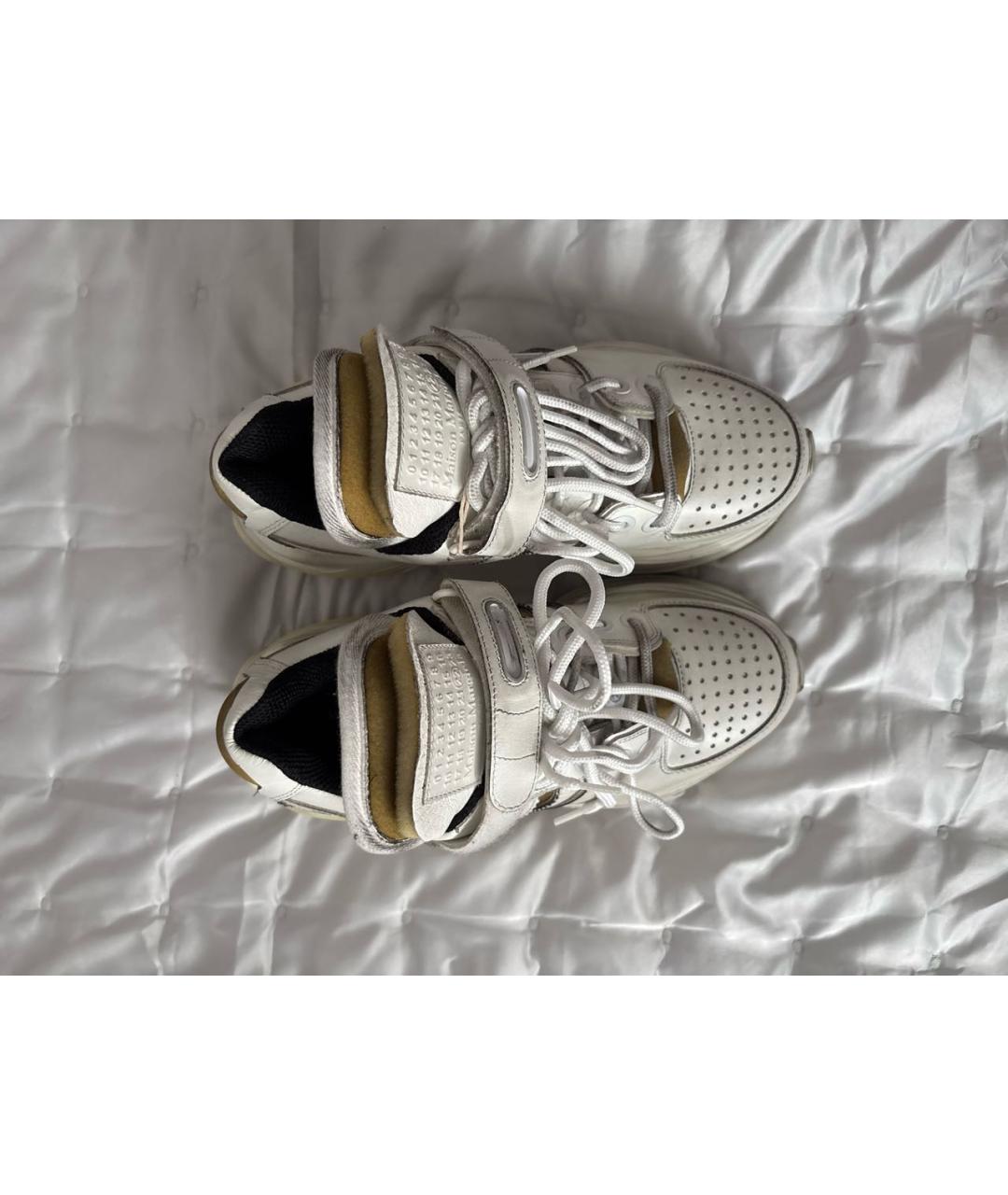 MAISON MARGIELA Белые кожаные кроссовки, фото 2