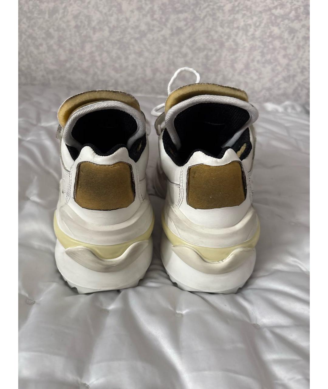 MAISON MARGIELA Белые кожаные кроссовки, фото 4