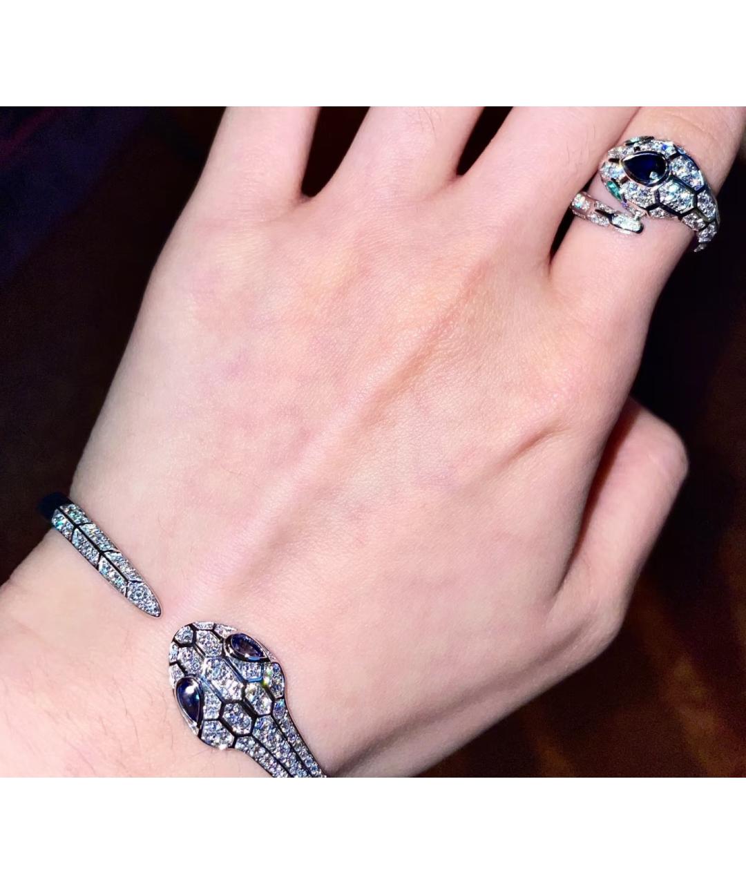 BVLGARI Серебрянный браслет из белого золота, фото 6