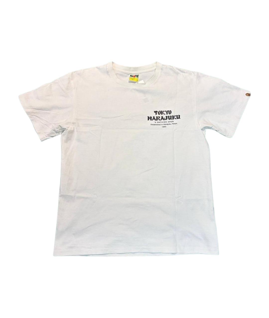 BAPE Белая хлопковая футболка, фото 1