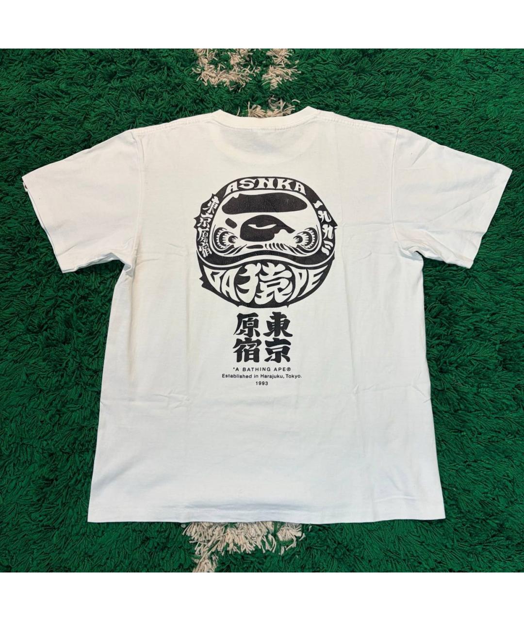 BAPE Белая хлопковая футболка, фото 2