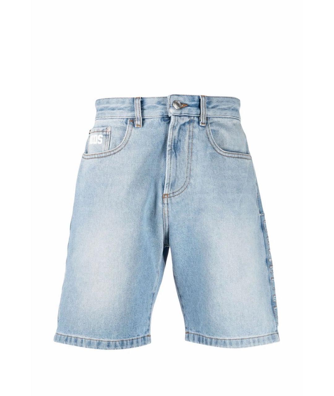 GCDS Голубые хлопковые шорты, фото 9