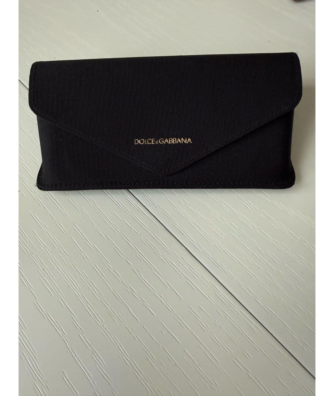 DOLCE&GABBANA Золотые металлические солнцезащитные очки, фото 4