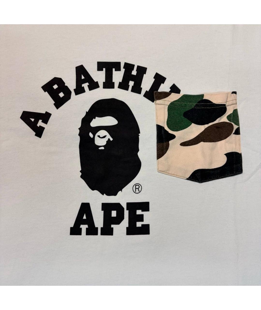 BAPE Белая хлопковая футболка, фото 3