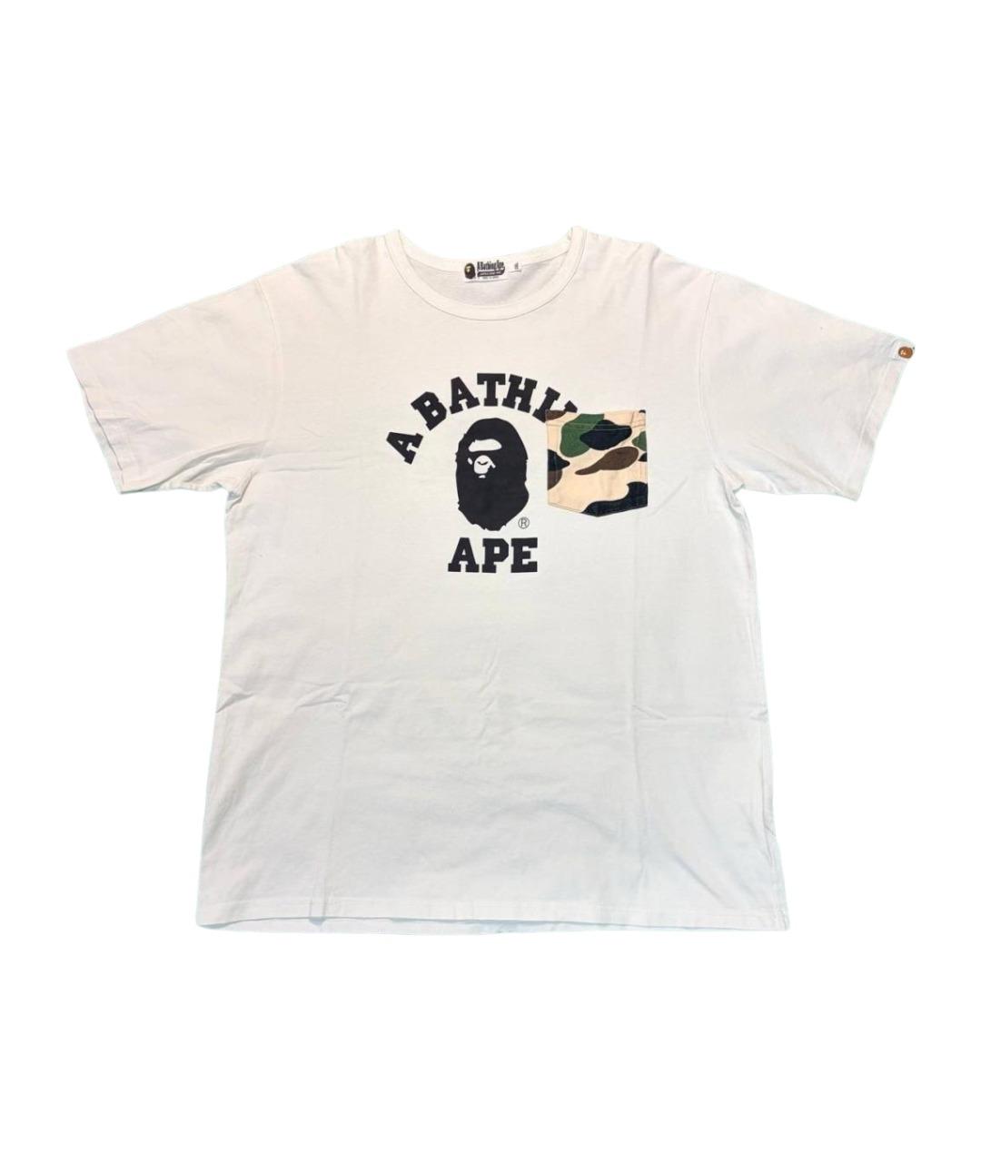 BAPE Белая хлопковая футболка, фото 1