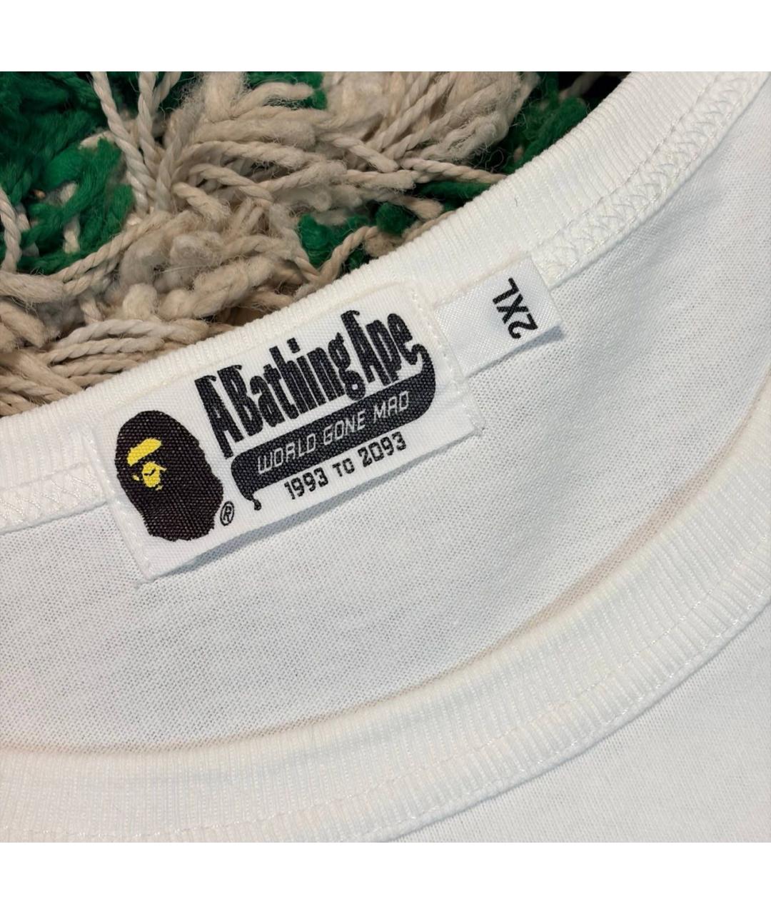 BAPE Белая хлопковая футболка, фото 4