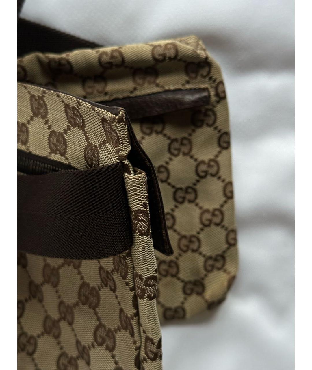 GUCCI Коричневая поясная сумка, фото 8