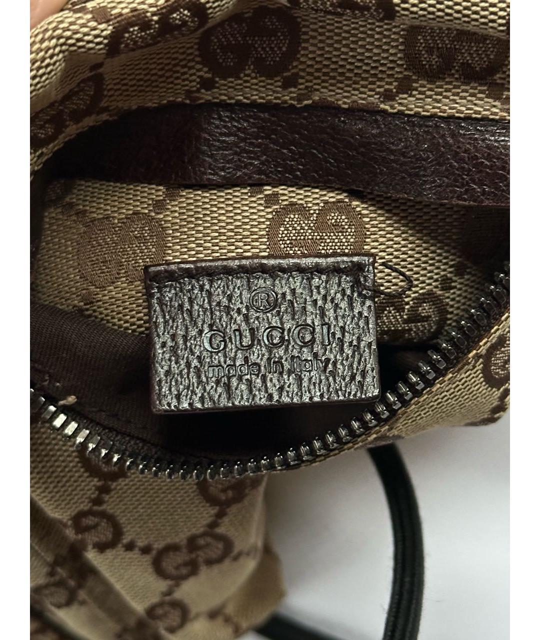 GUCCI Коричневая поясная сумка, фото 7