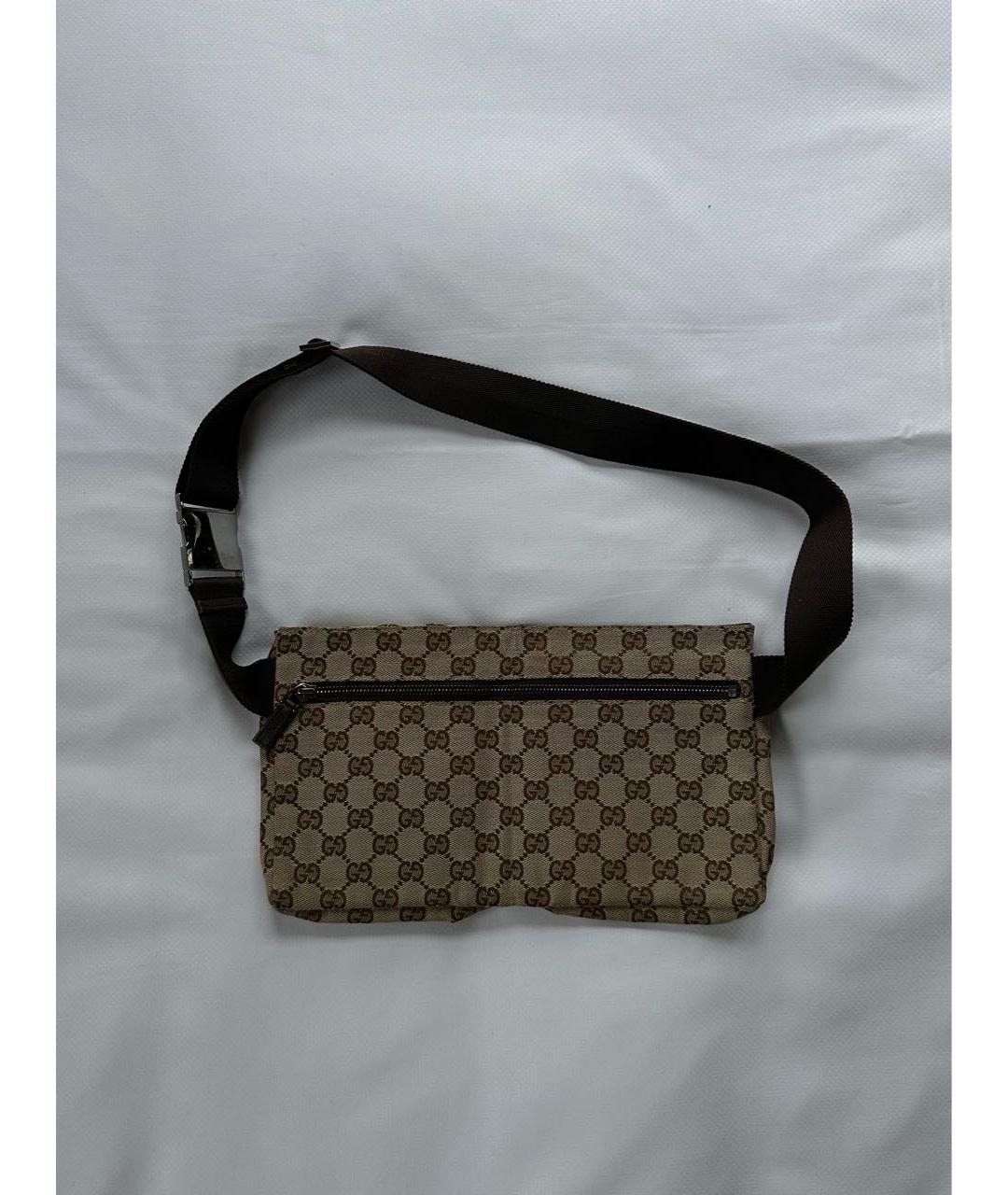 GUCCI Коричневая поясная сумка, фото 5