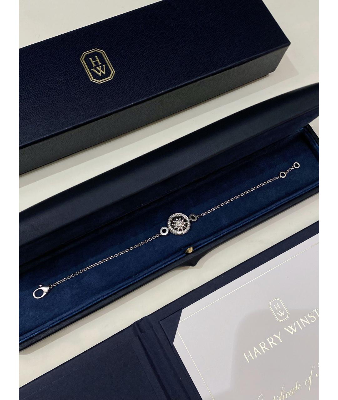 Harry Winston Серебрянный платиновый браслет, фото 6