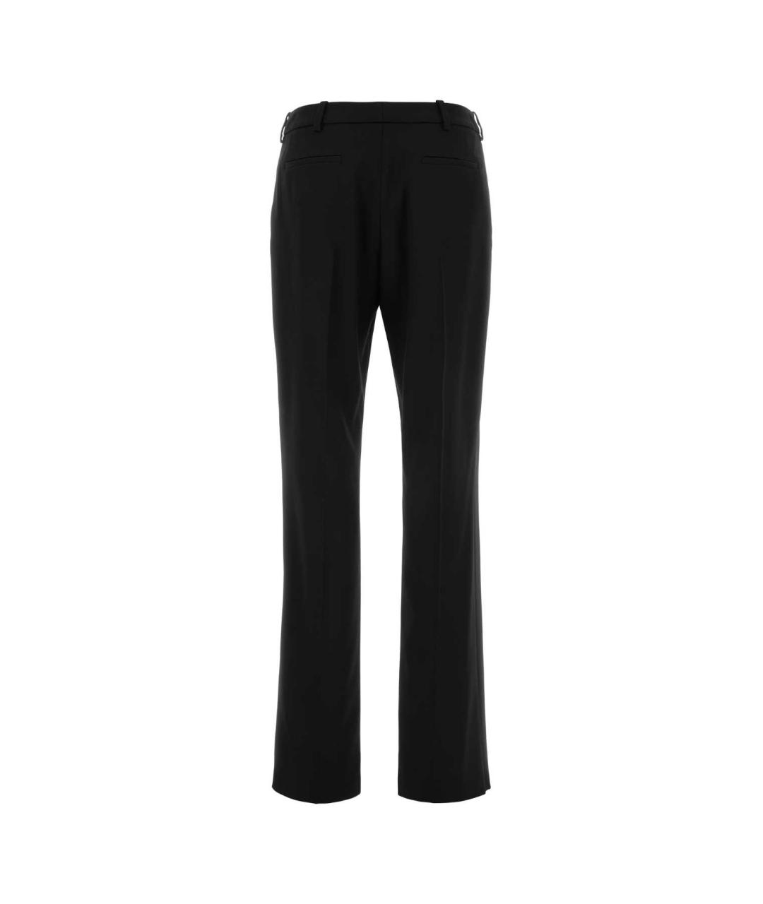 BALENCIAGA Черные хлопковые прямые брюки, фото 2