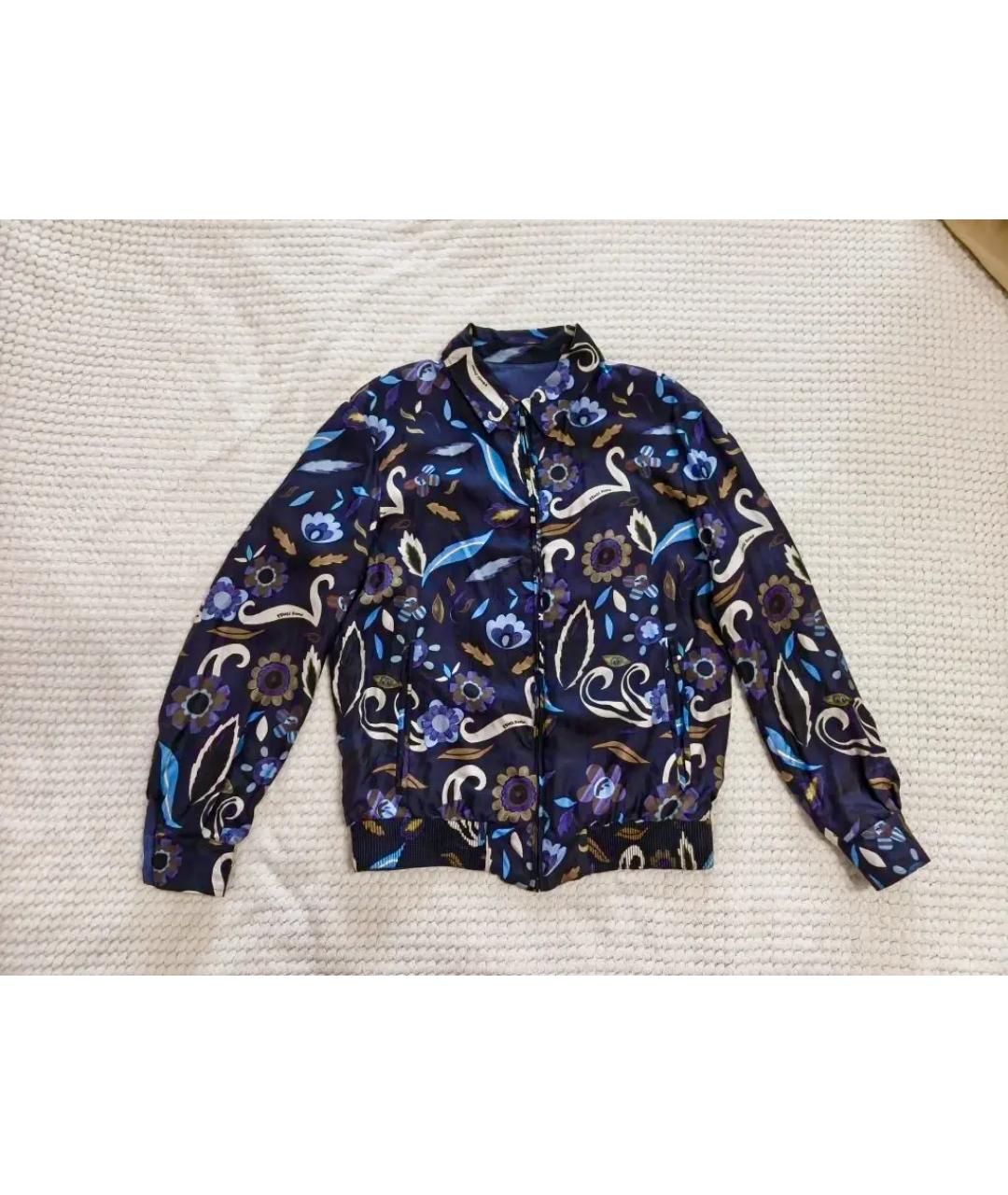 FENDI Мульти шелковая куртка, фото 5